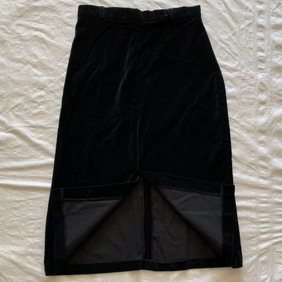 Vintage Women's Black Velvet Skirt by Mia - Size 11 - Made in Canada - Picture 3 of 11
